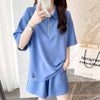 ファッション 切り替え ゆったり感アップ Tシャツ＋ショートパンツ セットアップ＜U-3616＞