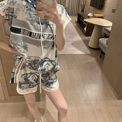 絶対流行 ファッション 早い者勝ち カジュアル 2色選択可 半袖Ｔシャツⅹパンツセット<U-8896>