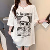 話題沸騰中 レース アバンギャルド 切り替え ホットダイヤモンド 3色選択 半袖Tシャツ＜U-8547＞