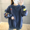 【人気商品再入荷】超人気 キュート ファッション ルーズ 男女兼用 スウェット<U-6837>