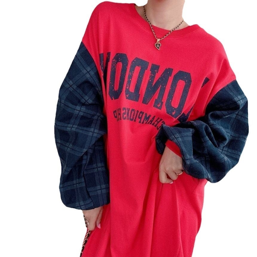 定番シンプル プラスベルベット ファッション 4色 長袖 ニット セーター <U-10383>