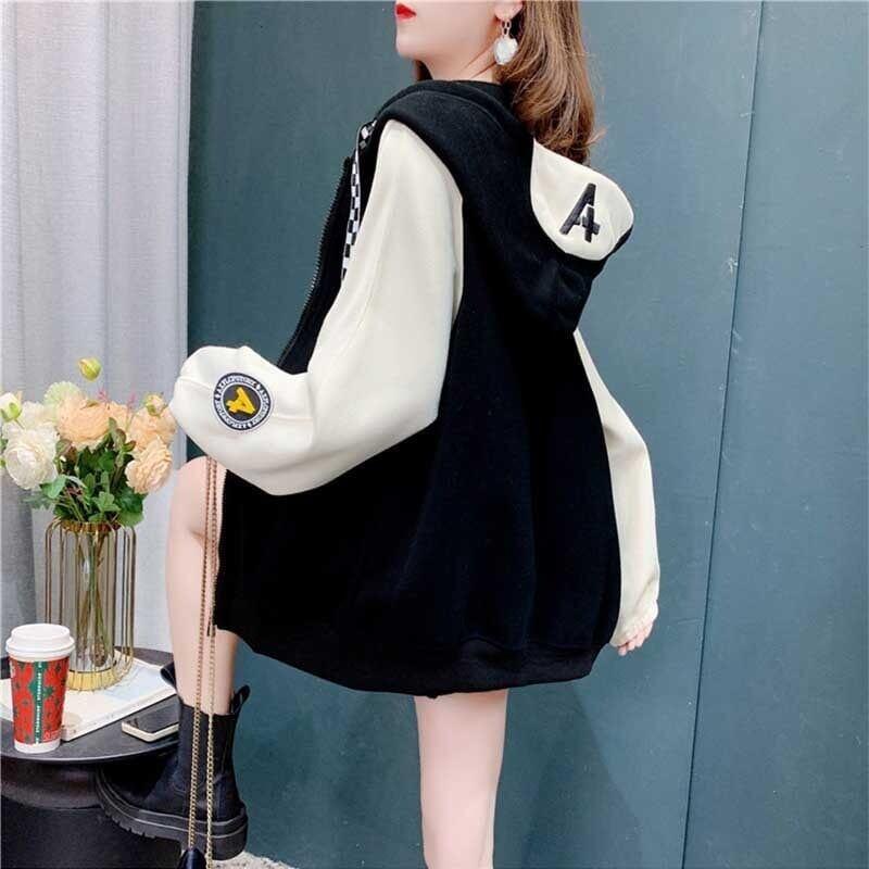 知的で品の良い 3色選択可 清純甘くて女子力UP 切り替え スウェット パーカー＜U-2764＞