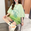 おすすめ新作 プリントTシャツ グラデーション ゆったり半袖＜U-2886＞