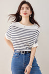 今季マストバイ ファッション カジュアル エレガント Tシャツ<U-6587>