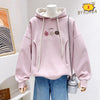 定番シンプルゆったりフード付きパーカ全3色トップス<U-4742>