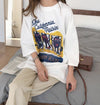 話題沸騰中 ゆったり カジュアル プリント 2色半袖Tシャツ＜U-8161＞