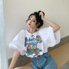 キュート プリント ファッション ゆったり 全4色 半袖 Tシャツ＜U-11521＞