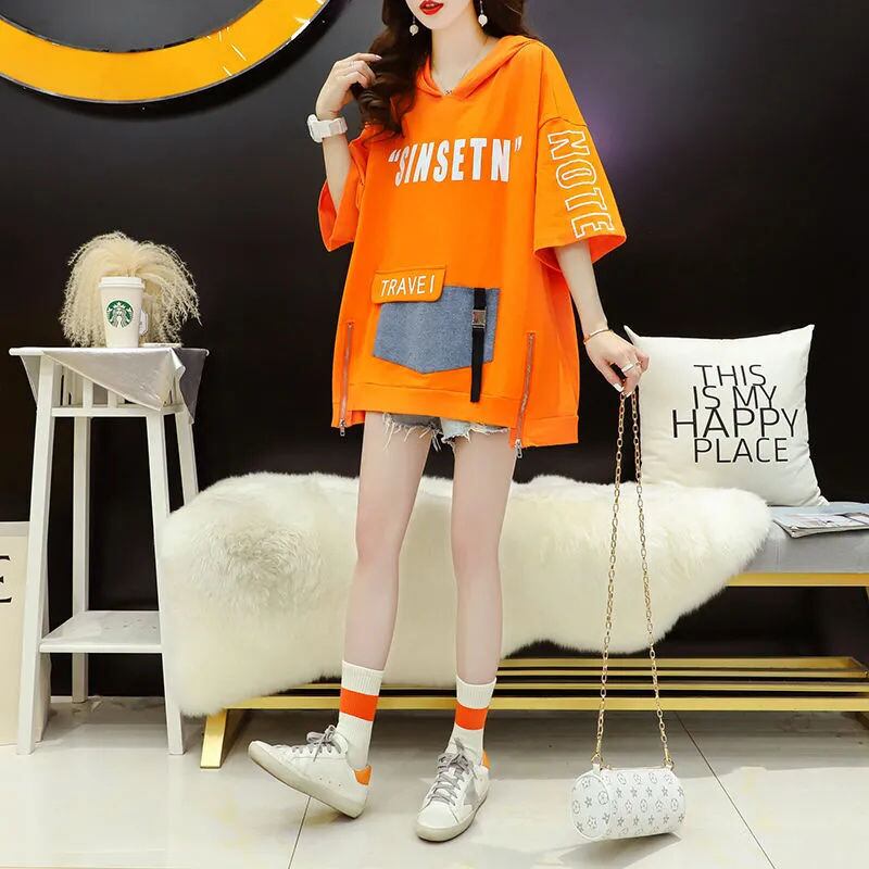 大活躍 アバンギャルド デザイン性抜群 カジュアル プリント全3色 半袖Tシャツ＜U-9323＞