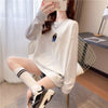 カジュアル 切り替え 着心地抜群 プリント Tシャツ カットソー＜U-3670＞