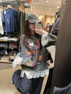 【半額！期間限定！！】個性派 元主役級 美人度アップ 気いっぱい 好感度UP 全2色 スウェット<U-10780>