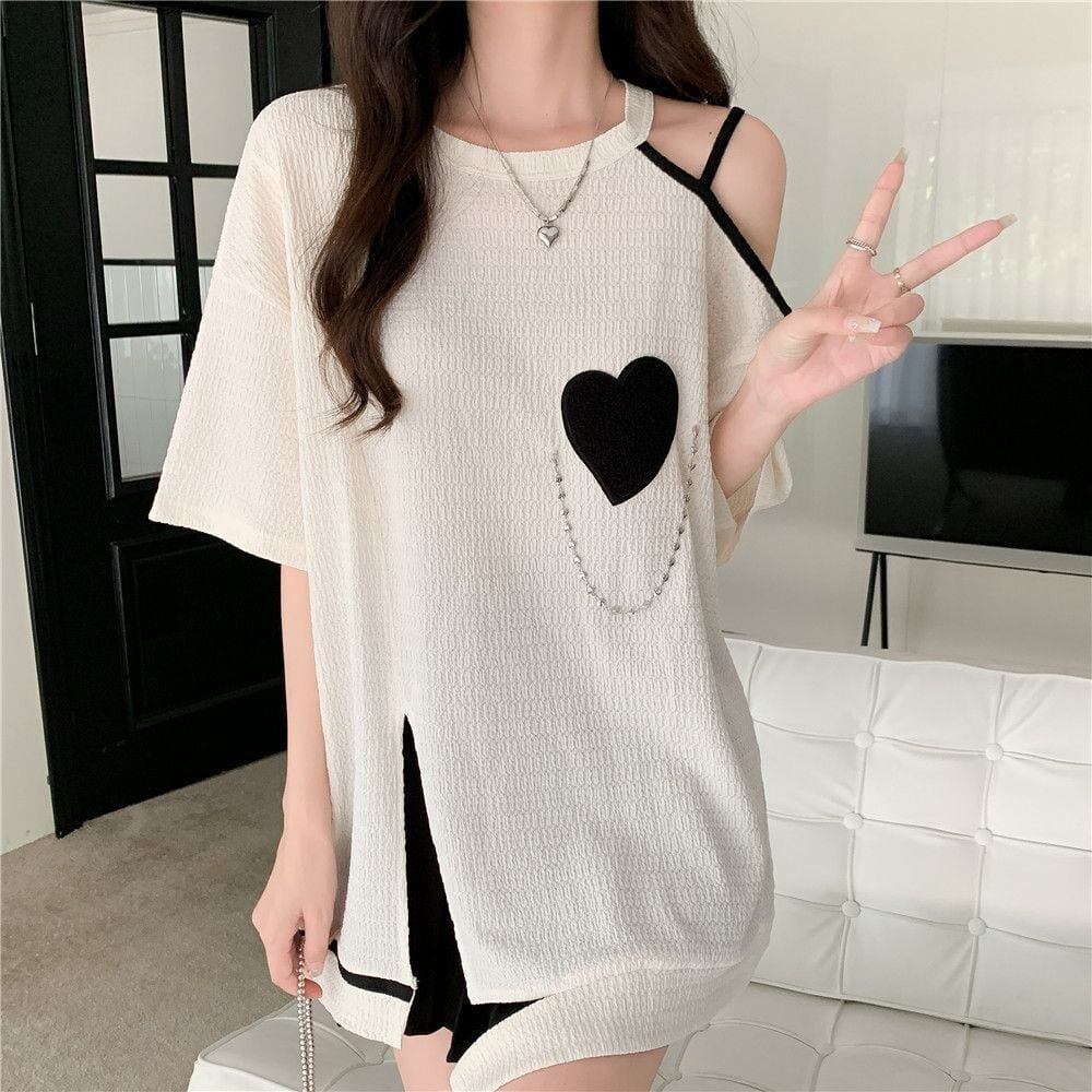 超人気商品 オフショルダー ファッション Tシャツ ＜U-8667＞