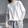 清純甘くて女子力UP 切り替え 美感いっぱい Tシャツ カットソー＜U-3020＞
