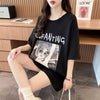 質感のいい 半袖 ラウンドネック Tシャツ ワンピース ＜U-8638＞