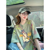 絶対流行 特別デザイン アバンギャルド プリント 半袖Tシャツ＜U-8598＞