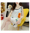 今季マストバイ ダメージ加工 デザイン性抜群 プリント全2色 ノースリーブ Tシャツ カットソー＜U-9141＞