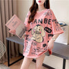 早い者勝ち キュート ファッション ルーズ プリント半袖Tシャツ 全3色<U-4894>