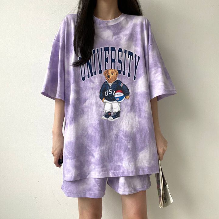 夏に嬉しい機能付き 全5色 軽くて涼しくて可愛い！ 半袖 Tシャツ ショートパンツ セットアップ ＜U-9269＞