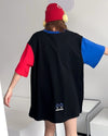 お勧めカラーマッチング ゆったり ビッグロゴ 半袖Tシャツ 全2色＜U-4838＞