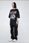 見逃し厳禁 ファッション ストリート系 ヴィンテージ加工 プリントTシャツ ＜U-2893＞