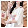 話題沸騰中 プリント ロゴ ゆったり 3色半袖Tシャツ＜U-8316＞