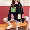 美感いっぱい 3色選択可 好感度満載 プリント スウェット パーカー＜U-3697＞