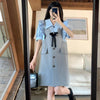 超人気 上質 大人可愛い 切り替え レイヤード風 ワンピース<U-8910>