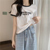 ゆったり感アップ アルファベット ファッション Tシャツ カットソー＜U-3077＞