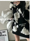 美人度アップ  ファッション個性派ルーズ セーター<U-5675>