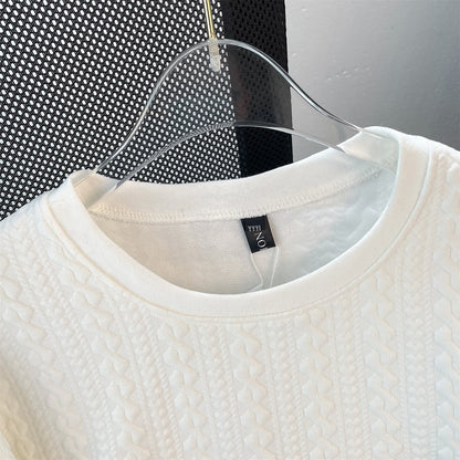 ゆったり感アップ 切り替え 美人度アップ Tシャツ＋ショートパンツ セットアップ＜U-3457＞