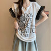 大好評 特別デザイン 着回し力抜群 ゆったり 全2色 半袖Tシャツ＜U-8826＞
