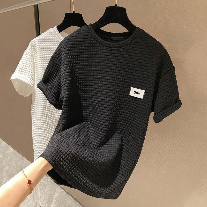 スタイリッシュ ラウンドネック 一目惚れ Tシャツ カットソー＜U-2982＞