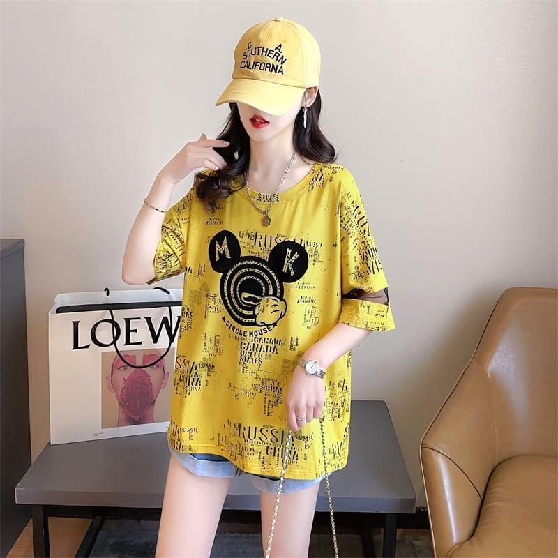 デザインセンス重工業ホットダイヤモンドパーソナライズされた漫画半袖Tシャツ、夏の新しいスタイル<U-2924>