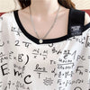 着心地抜群 切り替え 女性力を高める プリント Tシャツ カットソー＜U-3572＞