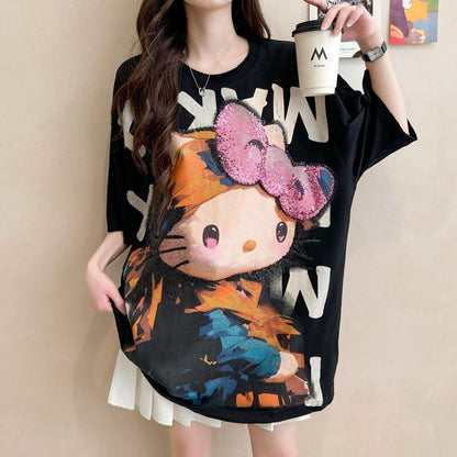 大人可愛い 好感度UP 海外トレンド カジュアル 全3色 半袖 Tシャツ ＜U-11121＞