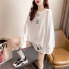 着心地抜群 切り替え 一目惚れ プリント Tシャツ カットソー＜U-3662＞