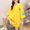 新商品 プリント ファッション ゆったり 全4色 半袖 Tシャツ＜U-11443＞