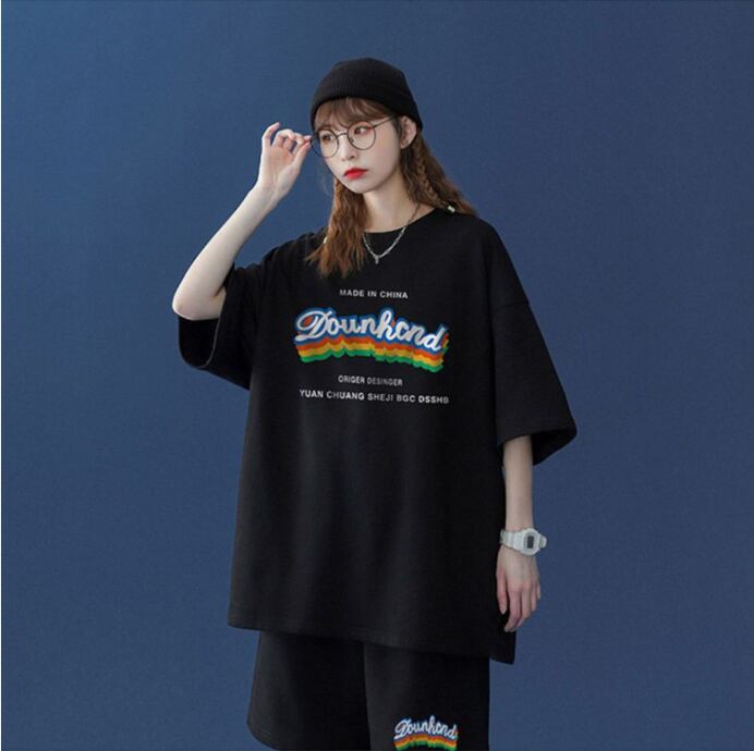 【半額セール】早い者勝ち  半袖Ｔシャツⅹパンツセット全4色 男女兼用<U-6553>
