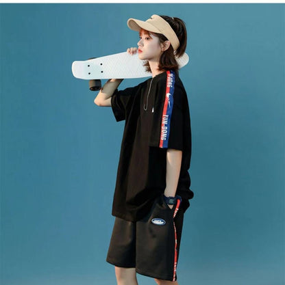 今季マストバイ  カジュアル ＜U-4447＞ 半袖Ｔシャツⅹパンツセット全2色<U-8197>