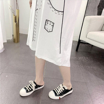 ゆったり感アップ プリント オシャレ度満点 ワンピース＜U-3093＞