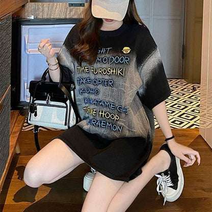 ファッション アルファベット カジュアル Tシャツ カットソー＜U-3092＞