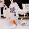 カジュアル 切り替え オシャレ度満点 プリント Tシャツ カットソー＜U-3515＞