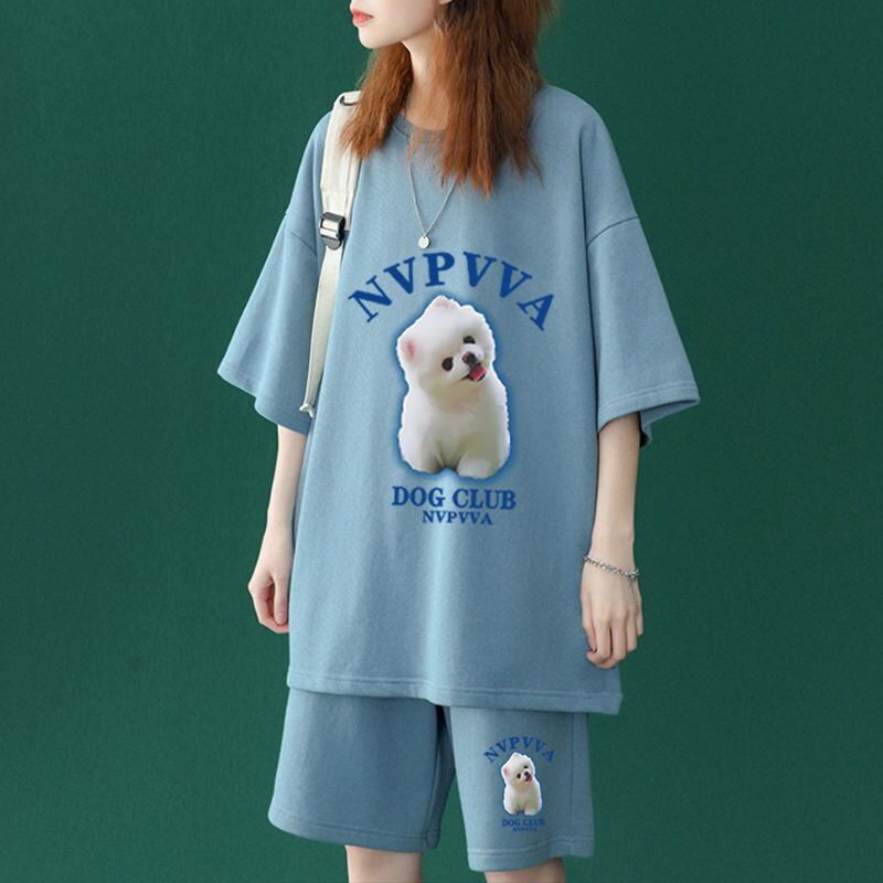 【半額セール】早い者勝ち  半袖Ｔシャツⅹパンツセット全4色 男女兼用<U-6556>