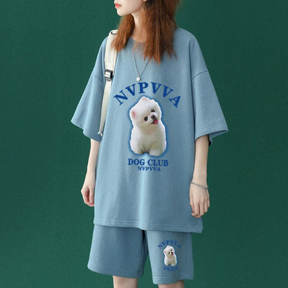 【半額セール】早い者勝ち  半袖Ｔシャツⅹパンツセット全4色 男女兼用<U-6556>