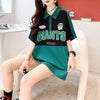 着心地抜群 POLOネック 好感度満載 アルファベット Tシャツ カットソー＜U-3218＞