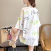 カジュアル 切り替え 好感度満載 プリント Tシャツ カットソー＜U-3543＞