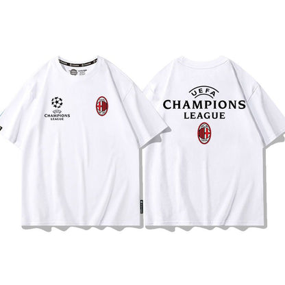 男女兼用 カジュアル プリント 半袖 Tシャツ U-13258