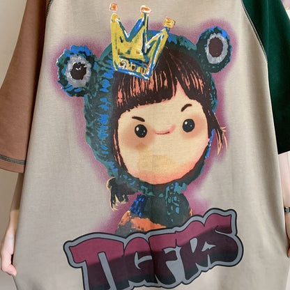 話題沸騰中 ビッグロゴ お勧めカラーマッチング ゆったり 半袖Tシャツ＜U-8350＞