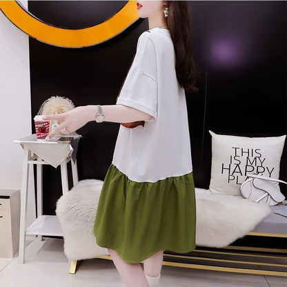ゆったり感アップ Tシャツ 高級感溢れる カットソー ワンピース＜U-3350＞
