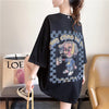 ゆったり感アップ 切り替え オシャレ度満点 プリント Tシャツ カットソー＜U-3478＞