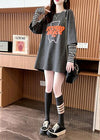 絶対流行 カジュアル アバンギャルド レイヤード風 プリント全3色 Tシャツ＜U-9587＞